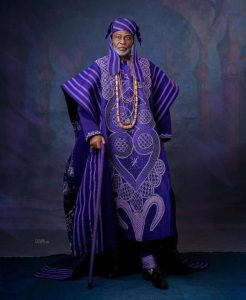 Modern Agbada with minimalist patterns and contemporary tailoring