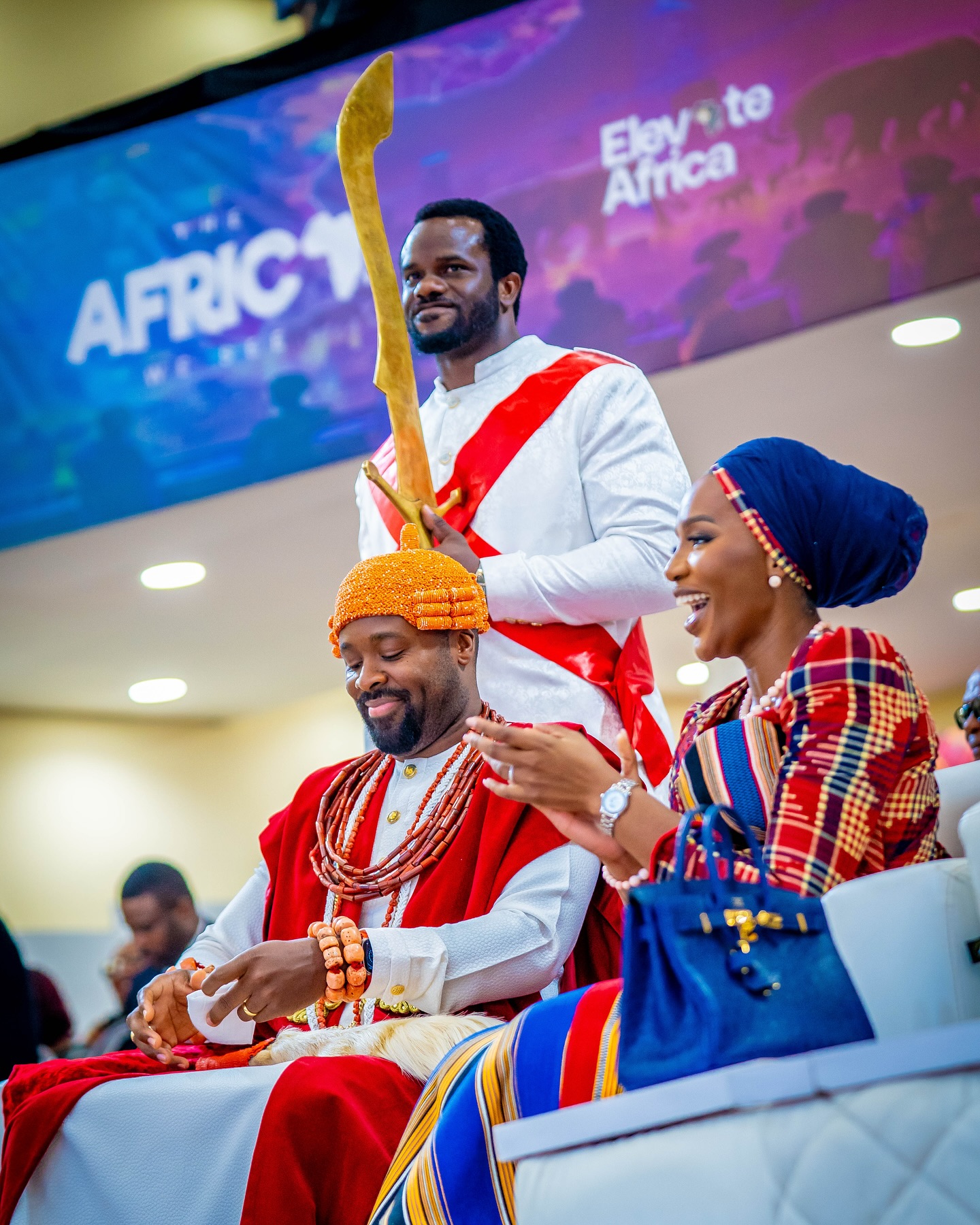 His Imperial Majesty Ogiame Atuwatse III and Queen Consort Olori Atuwatse III 