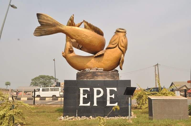 Scenic view of Epe fishing town, a historic site in Nigeria