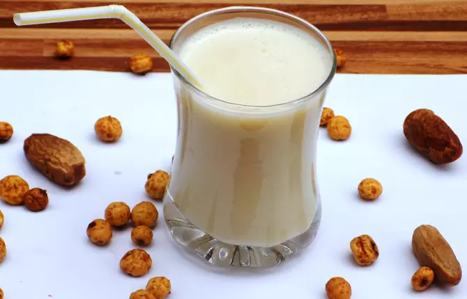  refreshing glass of Kunu, a popular Nigerian drink made from millet and spices