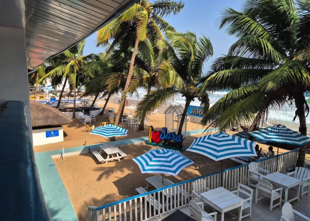 Jara Beach Resort in Ibeju-Lekki, Lagos, is the perfect luxurious getaway, offering beachfront serenity and gourmet dining.