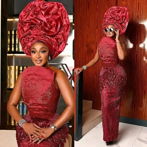 Ini Edo at Toyin Abraham's Alakada movie premiere.