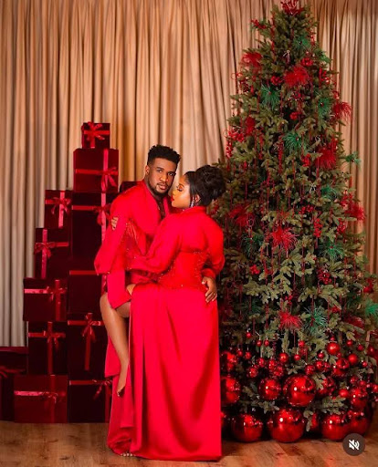 Nigerian Celebrities Slaying Christmas Pyjamas and Outfit (Veekee James)