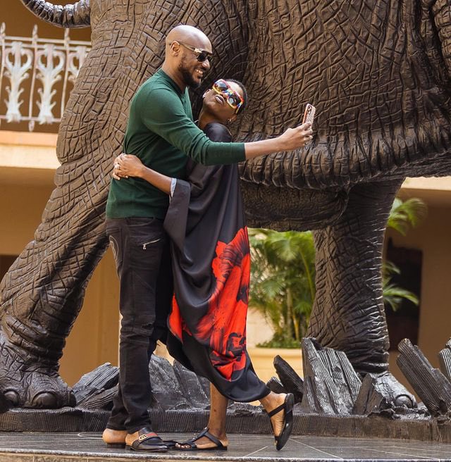 Annie Idibia and 2baba.