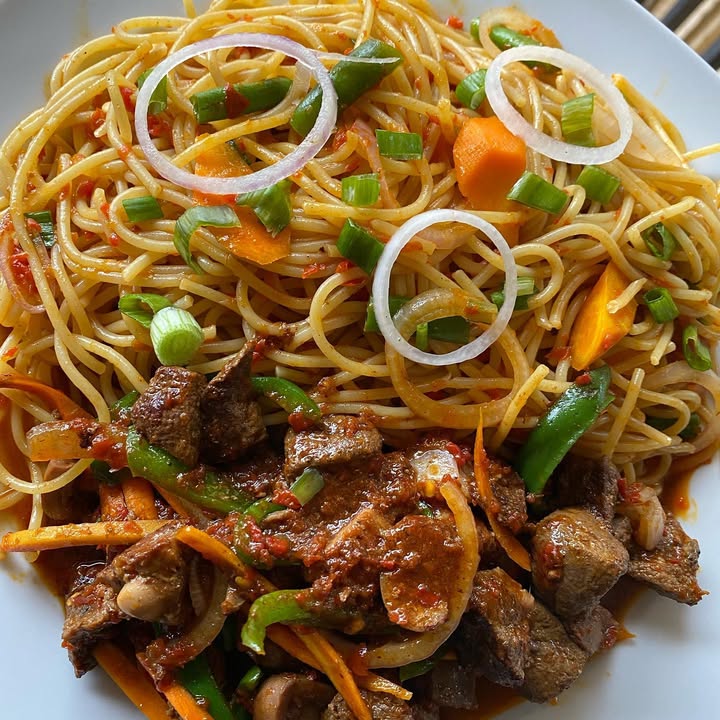 Shawarma and Grills' Spagetti.