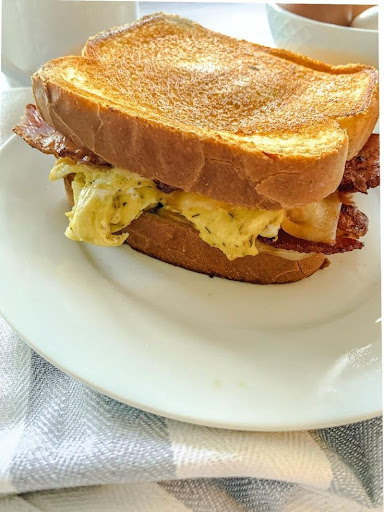 Nigerian Breakfast Foods (Bread and Egg Sandwich)