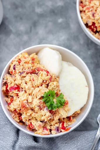 l Nigerian Breakfast Foods (Yam and Egg Sauce)