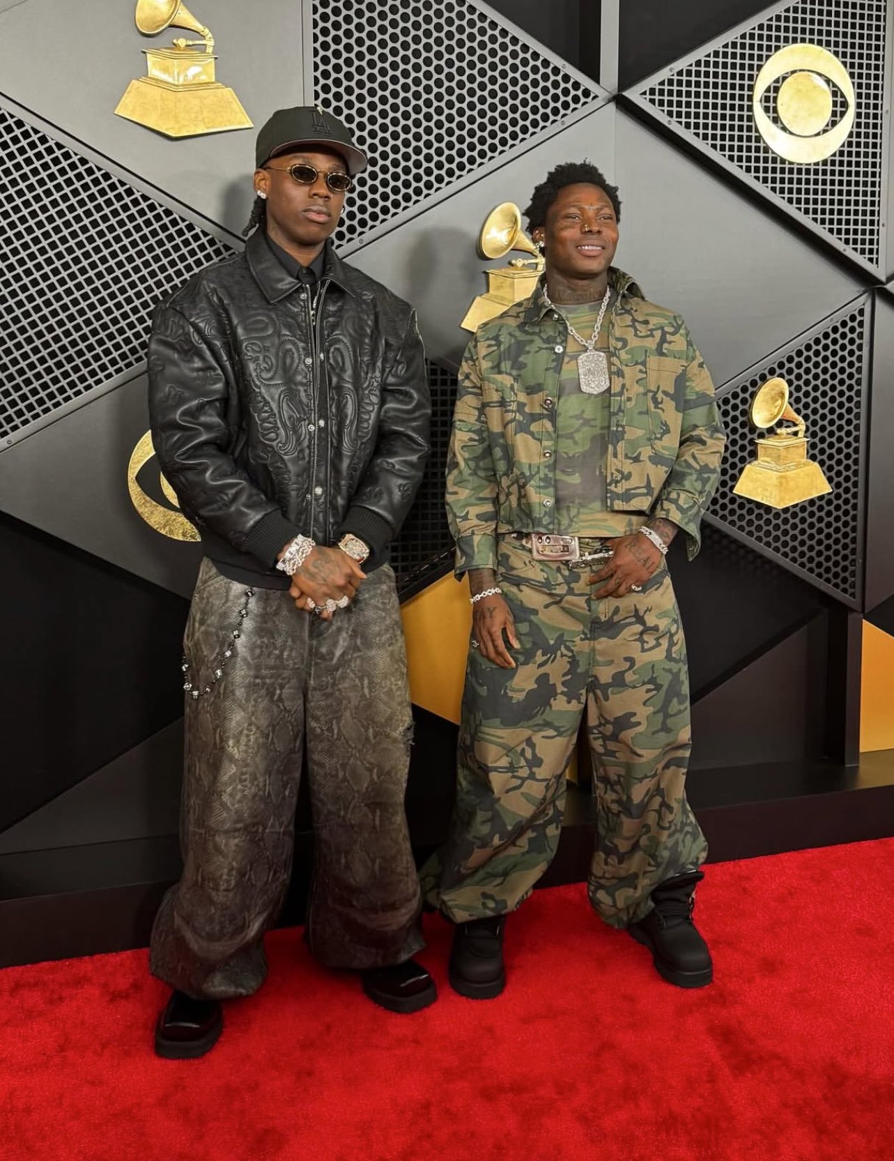 Asake and Rema at the Grammy Awards Red CarpetAfr