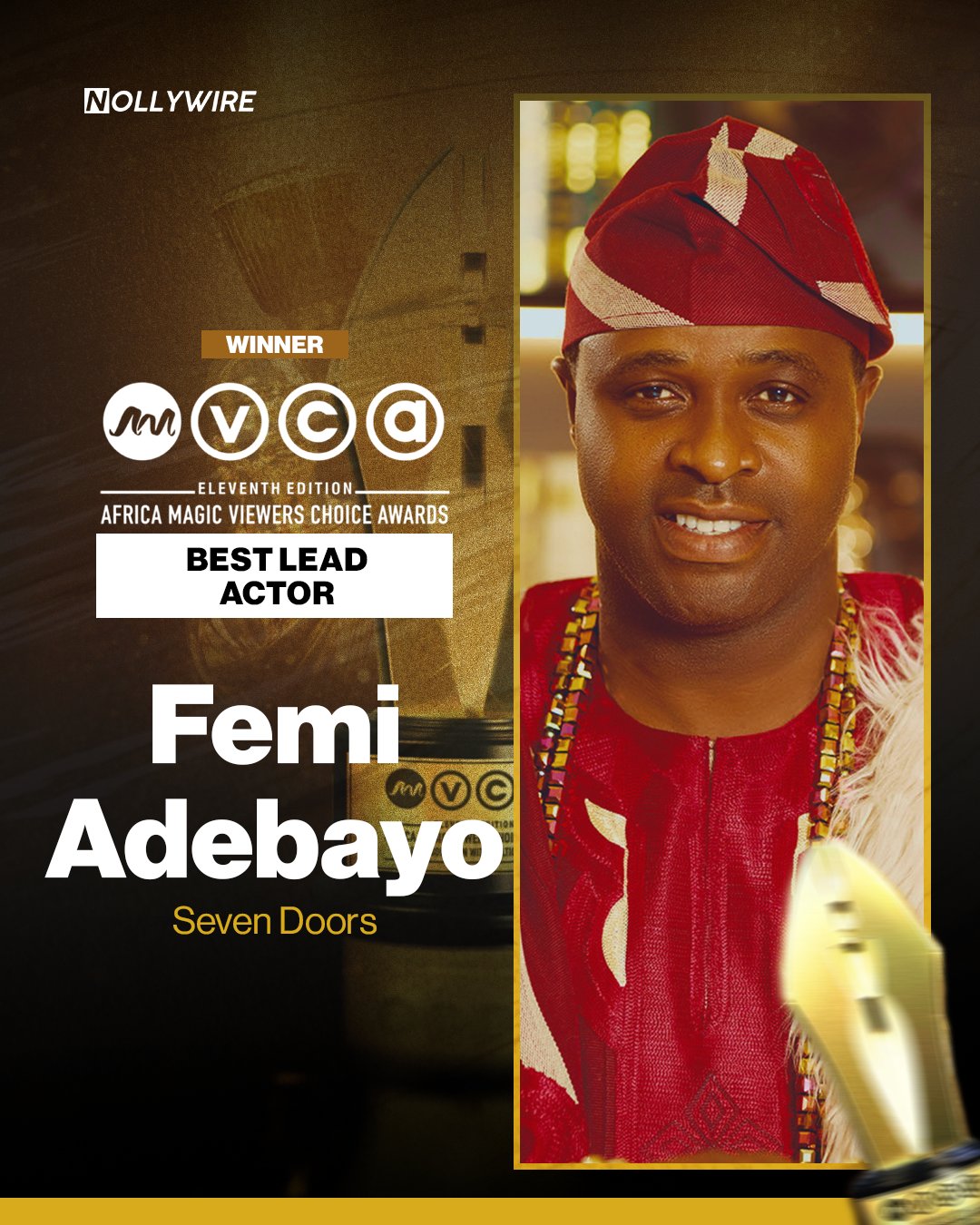 Femi Adebayo Wins Best Lead Actor at AMVCA 2025