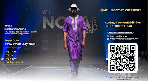 NOVA Fashion Show by HASK – July 5–6 in Lagos