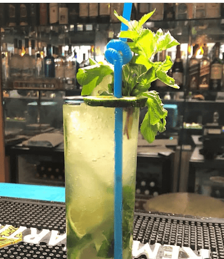 Mocktails served at The Yellow Chills, one of the best vegan restaurants in Lagos.