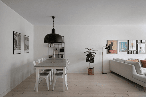 A typical example of a minimalist trend in Nigerian homes.