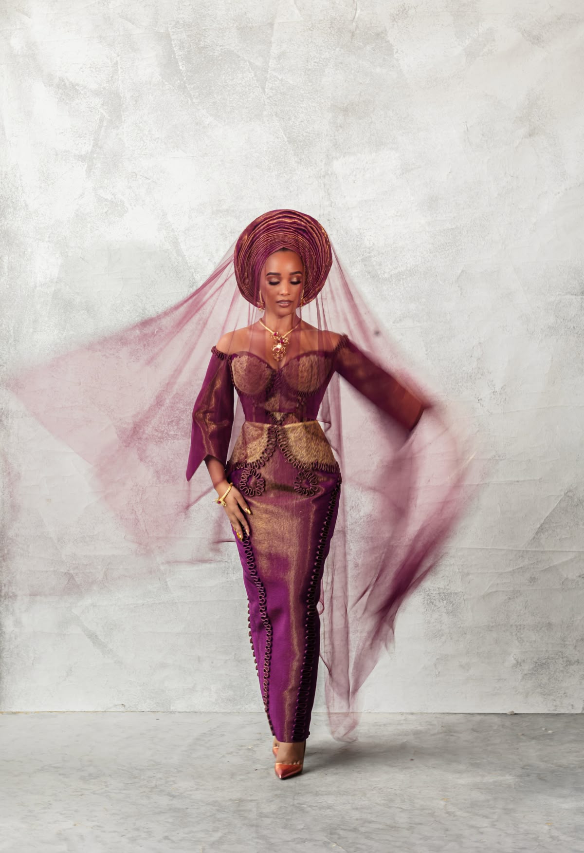 Yoruba Bridal Glamour: Aso-Oke with Modern Silhouettes