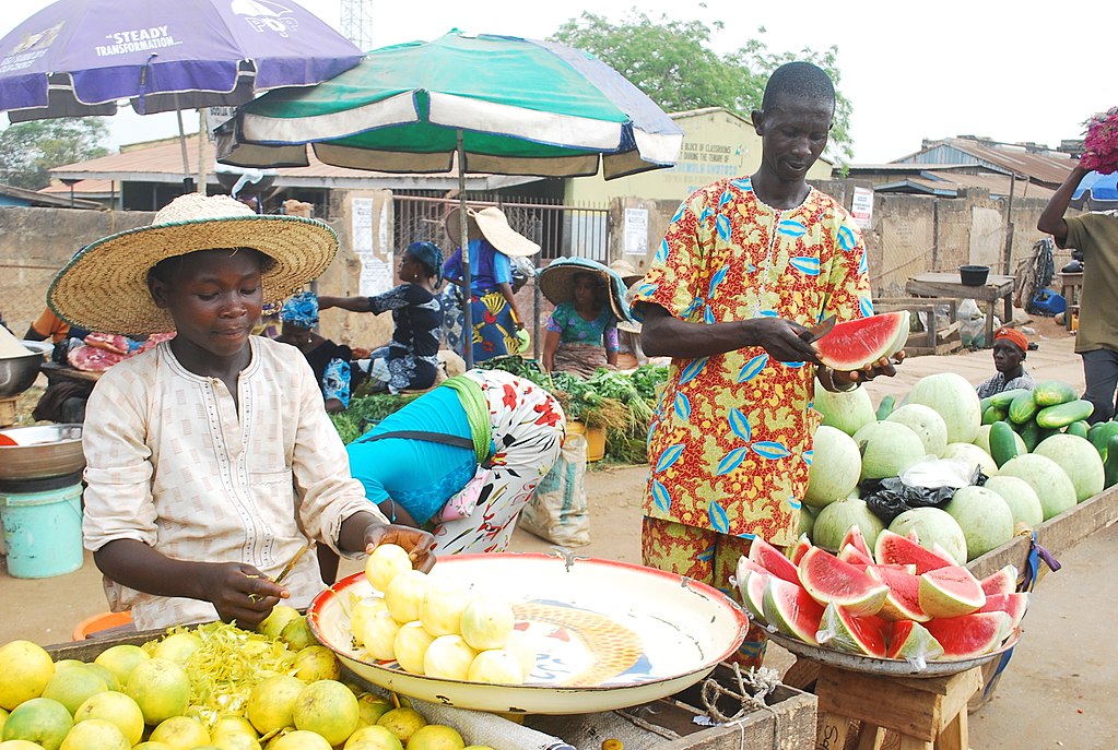 Sellers at the Bodija Market: Where to eat like a local in Ibadan.