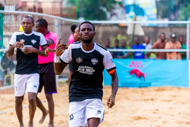 Stanley Ekwo, MVP of the 2025 Nigeria Beach Soccer League (NBSL)

