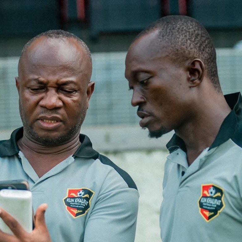 Kun Khalifat coaching staff before their management shake-up following the 1-1 draw with Nasarawa United
