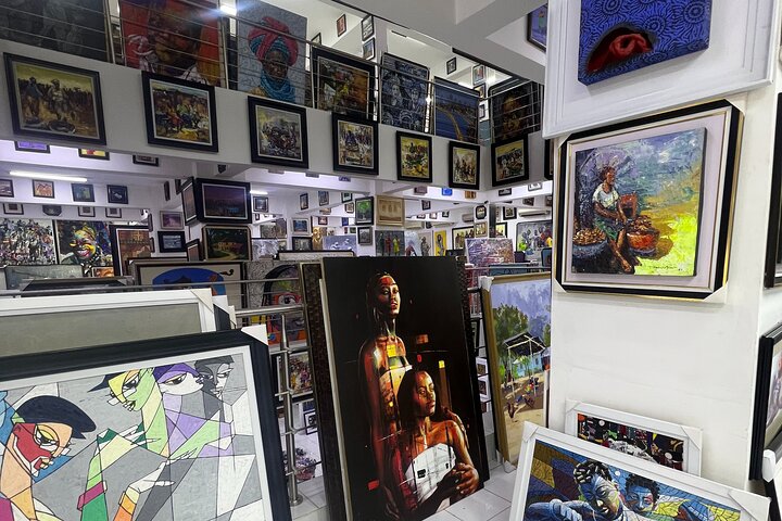 A picture of different artworks, highlighting the best of the West African art scene.