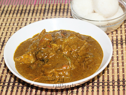 Miyan Kuka served on a plate: One of the best dishes to try in Adamawa.