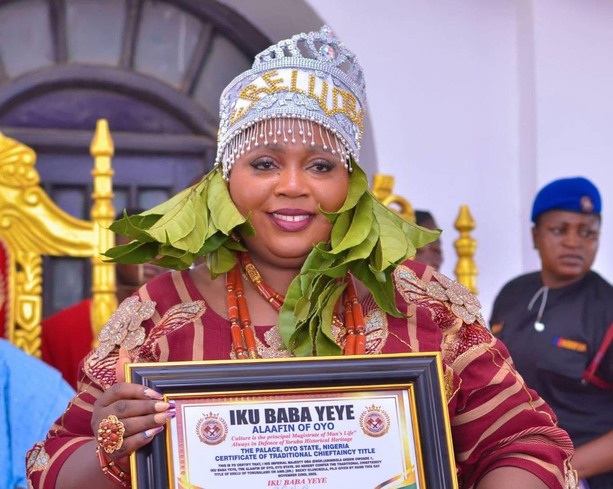 A picture showing the modern changes in Yoruba Chieftaincy Titles.