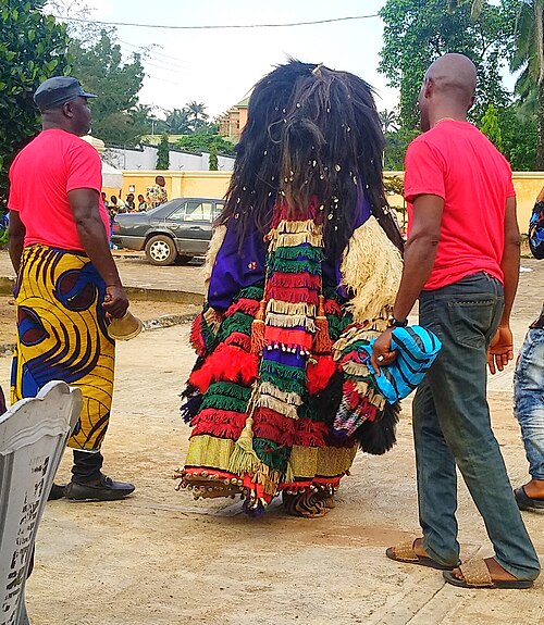  Imo State travel guide: Mmanwu performing at a festival. 