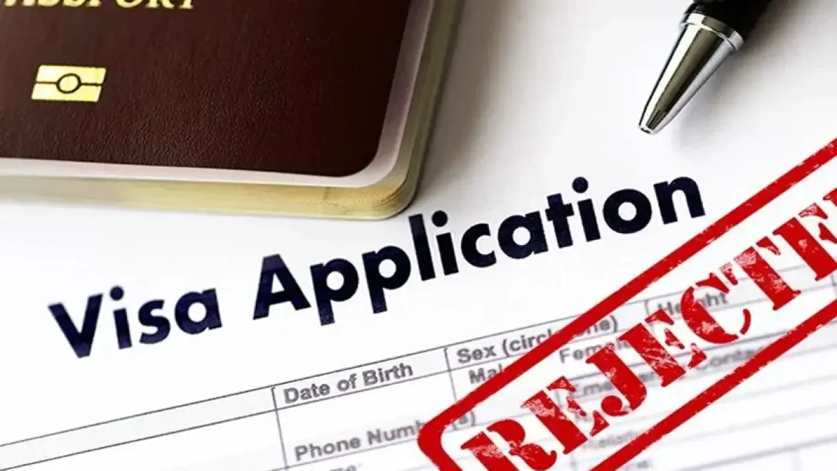 Easiest and Hardest Visas for Nigerian Travellers: picture document of a rejected visa application.
