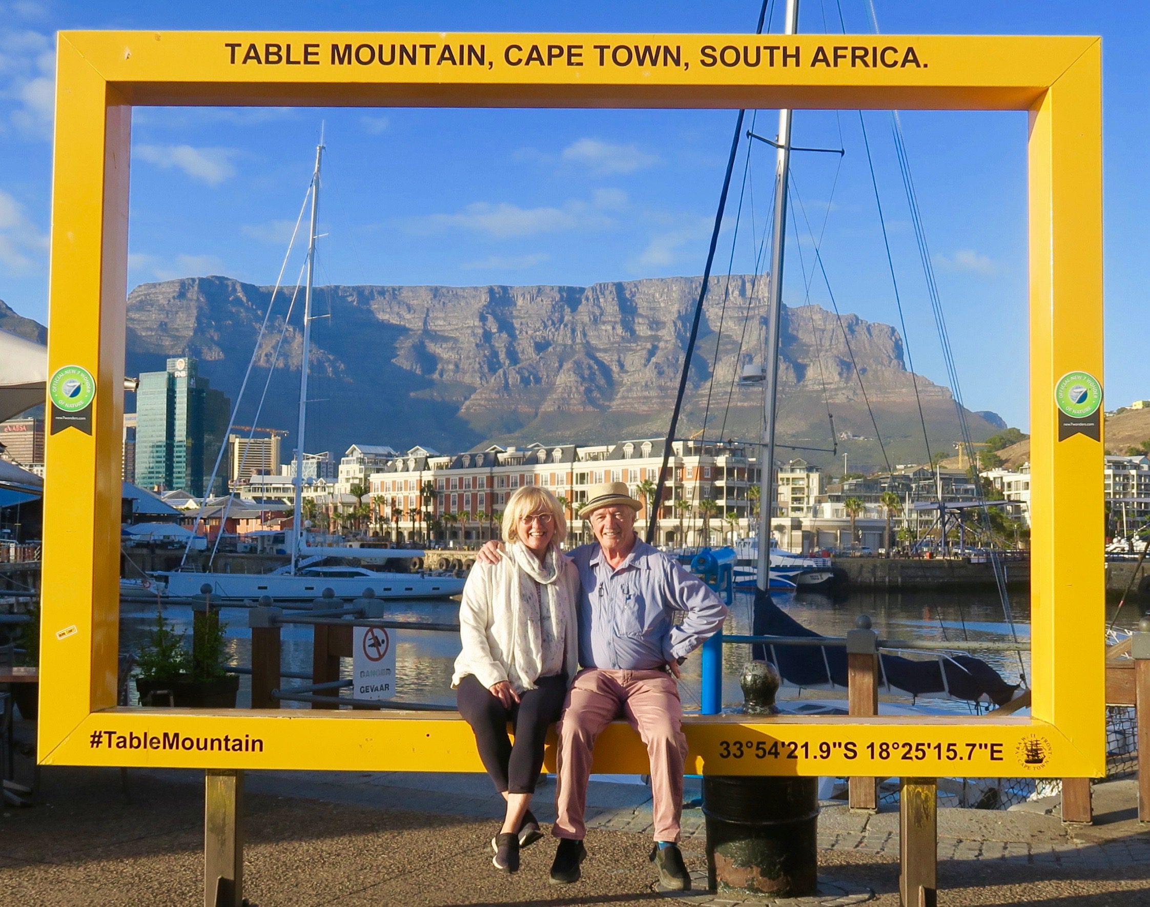 Tourist destinations in Africa: A beautiful couple having a good time in Cape Town, South Africa.