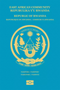 Dual citizenship in Africa: A picture of the Rwandan passport. 
