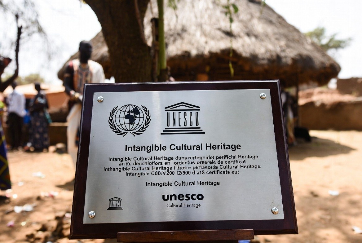 A UNESCO Intangible Cultural Heritage certificate Plaque