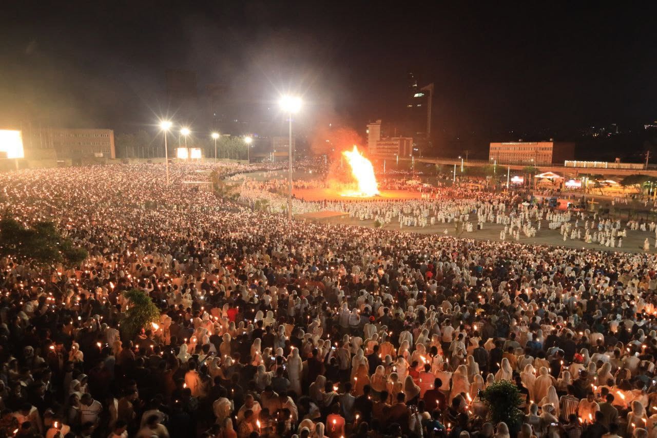 Meskel celebration, Addis Ababa