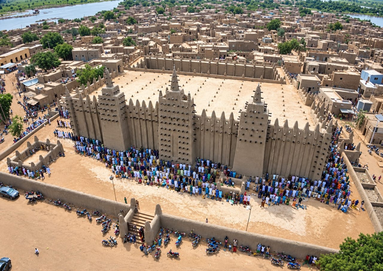 UNESCO inscribed the Old Towns of Djenné in 1988 and has kept them on the Danger List since 2016.